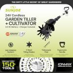 Sun Joe 24V Cordless Garden Tiller and Cultivator