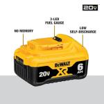 DEWALT 20V MAX XR 6Ah Lithium Ion Battery 2-Pack