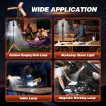 Saker 3200 Lumen Rechargeable Camping Light with Stand