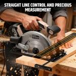 WOODSTARTER 7-1/4" Cordless Circular Saw with LED