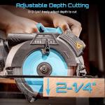 Seesii 6.5" Cordless Circular Saw with Laser