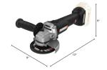 Worx 20V Cordless Angle Grinder with Brushless Motor
