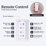 Smart Ceiling Fan with Remote Control, 52
