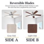 Smart 52" Ceiling Fan with Light & Remote