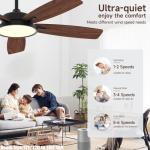 Smart 52" Ceiling Fan with Light & Remote