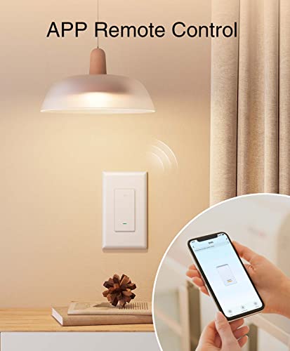 Smart Wi-Fi Light Switch with Voice Control (4-Pack)