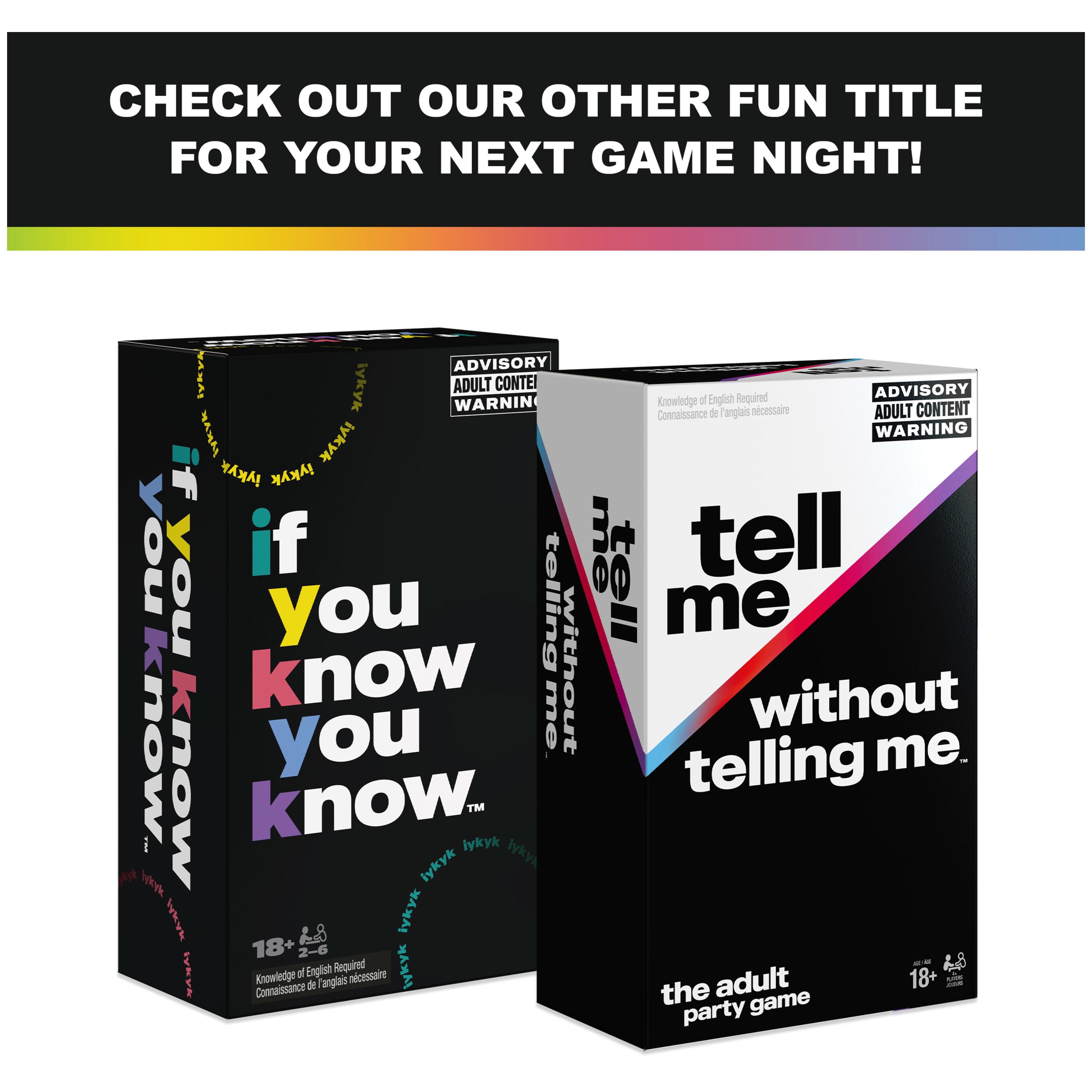 Tell Me Without Telling Me Party Card Game