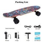 Caroma Electric Skateboard with Remote Control, 350W Motor