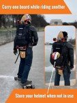 Large Waterproof Electric Skateboard Backpack with Compartments