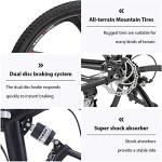 Omelaza 26-Inch Folding Mountain Bike for Adults