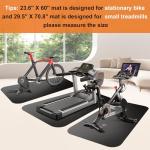 Foldable Exercise Equipment Mat for Treadmills & Bikes