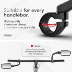 WITTKOP 360° Rotatable Folding Bike Mirror