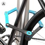 Compact High-Security Folding Bike Lock with Keys