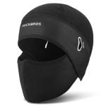 Winter Cycling Cap with Glasses Holes - Black