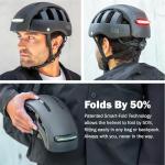 FEND Super Plus Folding Bike Helmet with Lights