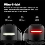 FEND Super Plus Folding Bike Helmet with Lights