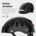FEND Super Plus Folding Bike Helmet with Lights