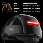 FEND Super Plus Folding Bike Helmet with Lights