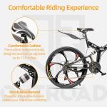 Omelaza 26-Inch Folding Mountain Bike for Adults