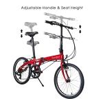 Dahon VYBE D7 Lightweight Folding Bike, 20” Red