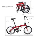 Dahon VYBE D7 Lightweight Folding Bike, 20” Red