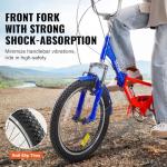 VEVOR 20-Inch Folding Adult Tricycle with Basket