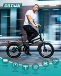 Gotrax R1 20" Folding Electric Bike - Black