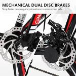 Ktaxon 26 Inch Folding Bike, 21 Speeds Foldable Bikes for Adults, Bicycle for Men & Women with Full-Suspension, Unique 3 Spoke Alloy Wheel, Dual Disc Brake, Quick Release and Adjustable Saddle(Black)