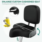 YITAHOME 24 Inch Adult Tricycle, 7 Speed 3 Wheel Bikes, Trike for Adults with Front & Rear Baskets, Cruiser Bike for Seniors Women Men Commute Picnic Outdoor, Yellow