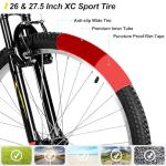 HH HILAND 26 Inch Mountain Bike, Mens Womens MTB with 18 Speeds, High-Tensile Steel Frame, V Brake, Hardtail Bicycle for Adults Black