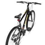 HH HILAND 26 Inch Mountain Bike, Mens Womens MTB with 18 Speeds, High-Tensile Steel Frame, V Brake, Hardtail Bicycle for Adults Black