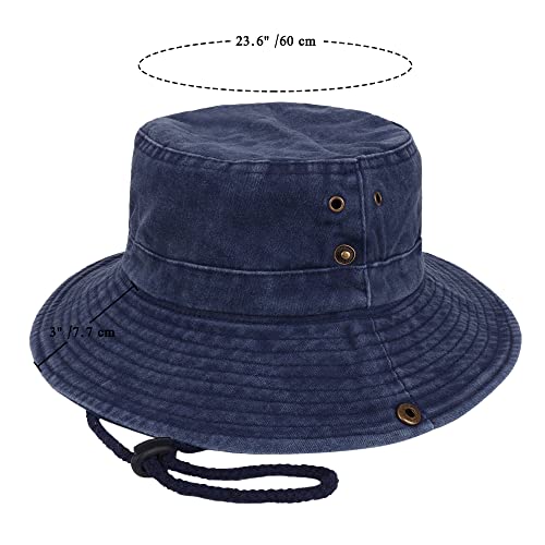 Unisex Retro Cotton Boonie Hat for Outdoor Summer