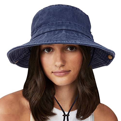 Unisex Retro Cotton Boonie Hat for Outdoor Summer