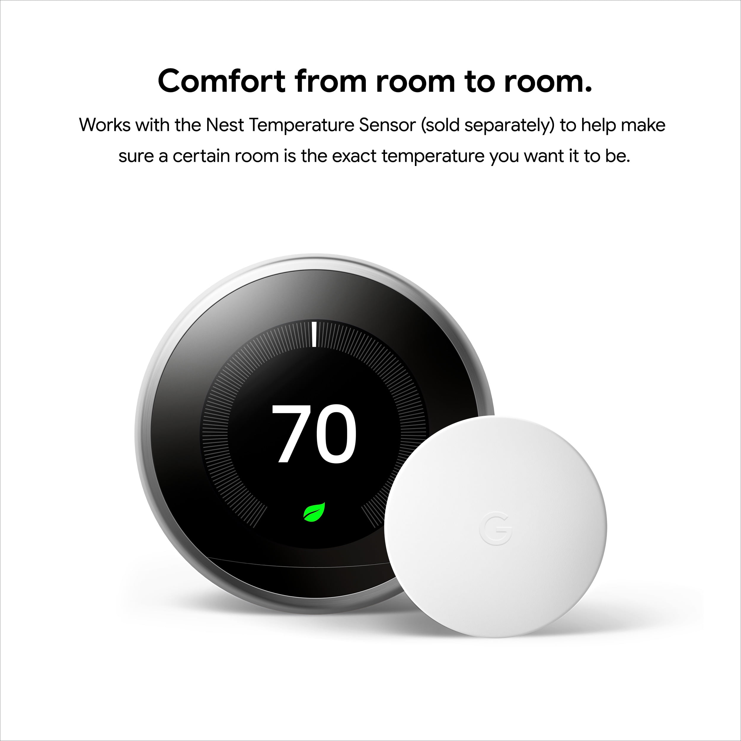 Nest Learning Thermostat - 3rd Gen - Stainless Steel