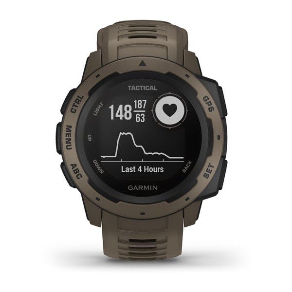Garmin Instinct Tactical Rugged Smartwatch - Coyote Tan
