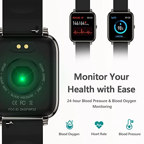 KALINCO Smart Watch: Fitness Tracker with Heart Monitor