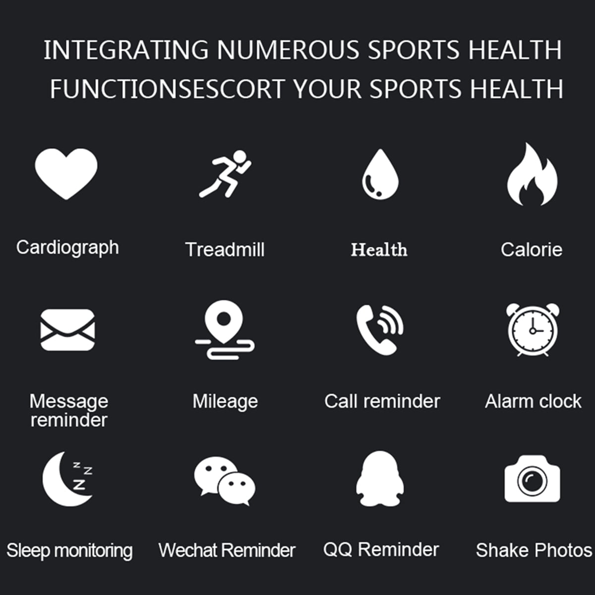 Waterproof Fitness Tracker with Heart Rate Monitor