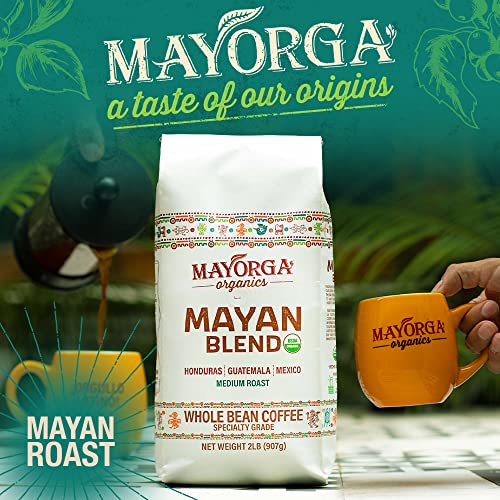 Mayan Medium Roast Coffee - Organic Whole Beans