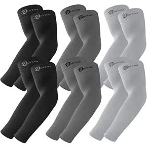UV Sun Protection Arm Sleeves - 6 Pairs