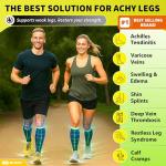 BLITZU Calf Compression Sleeves for Support and Relief