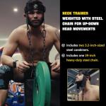 Neck Harness for Strength Training with Steel Chain