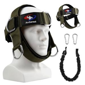 Adjustable Neck Harness with Resistance Bands