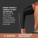 Tommie Copper Arm Compression Sleeve - L/XL Black