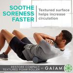 Gaiam Restore Compact Foam Roller for Muscle Relief