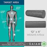 Gaiam Restore Compact Foam Roller for Muscle Relief