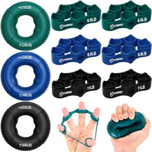 FitBeast Hand Grip Strengthener 9-Pack Kit