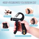 5-Piece Grip Strength Trainer Kit for Muscle Building