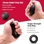 FitBeast Hand Grip Strengthener Workout Kit 5 Pack