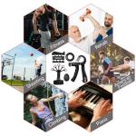 Grip Strength Trainer Kit with Hand Gripper