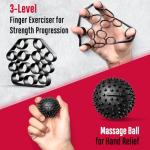 FitBeast 6-Pack Adjustable Grip Strength Trainer